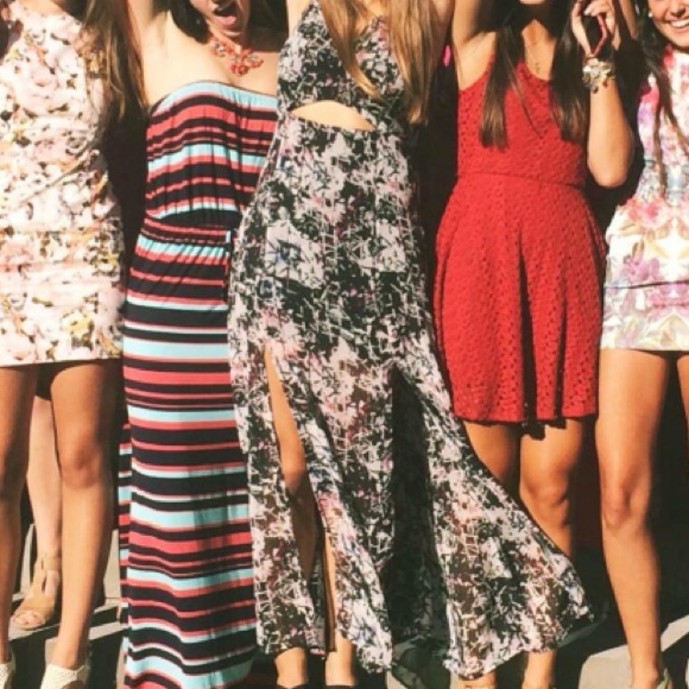 Topshop Fun Floral Maxi Dress